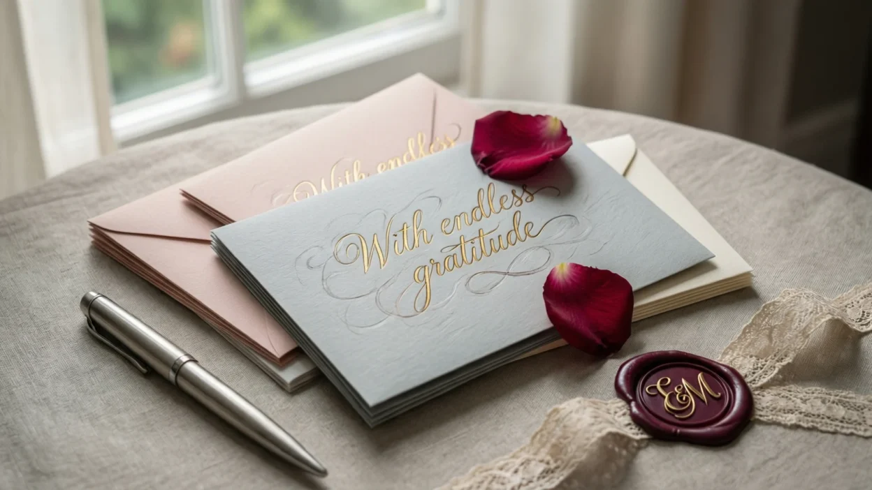 Wedding Thank You Card Etiquette